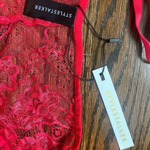 Stylestalker Safia Brief Lace Underwear Rose Size S NWT - Picture 7 of 8